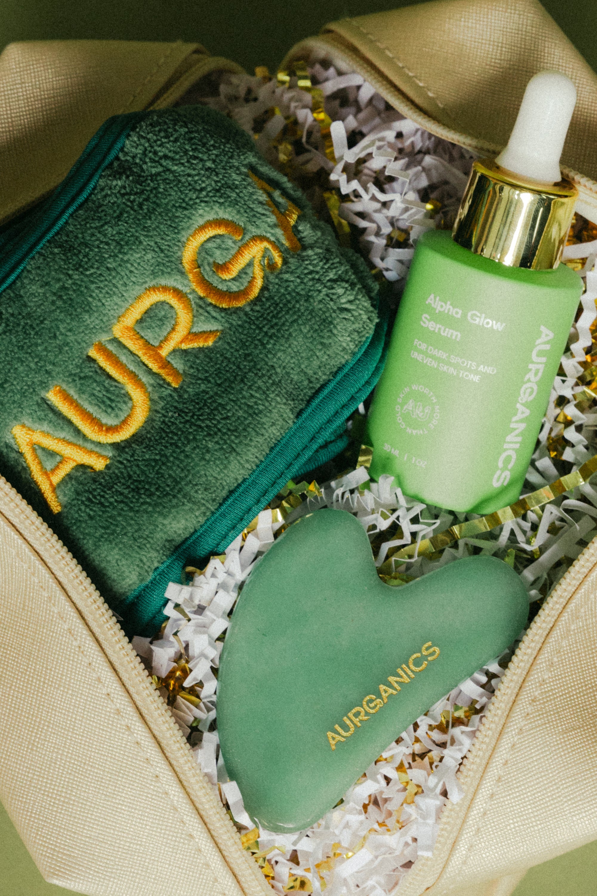 Skincare Travel Pouch Aurganics Accessories Aurganics Skincare for melanated glowgetters with sensitive skin