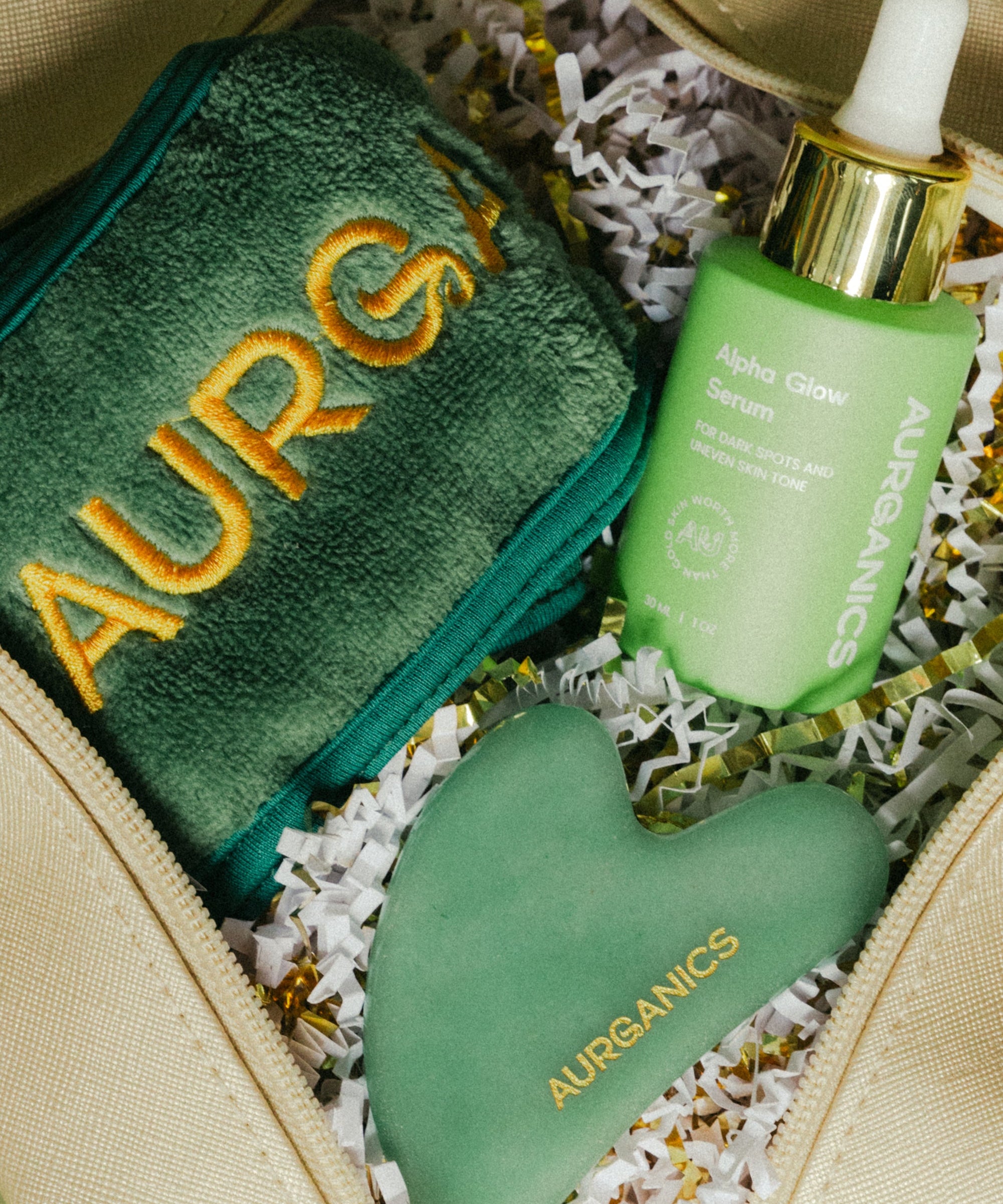 Glow Bag Bundle Aurganics  Aurganics Skincare for melanated glowgetters with sensitive skin