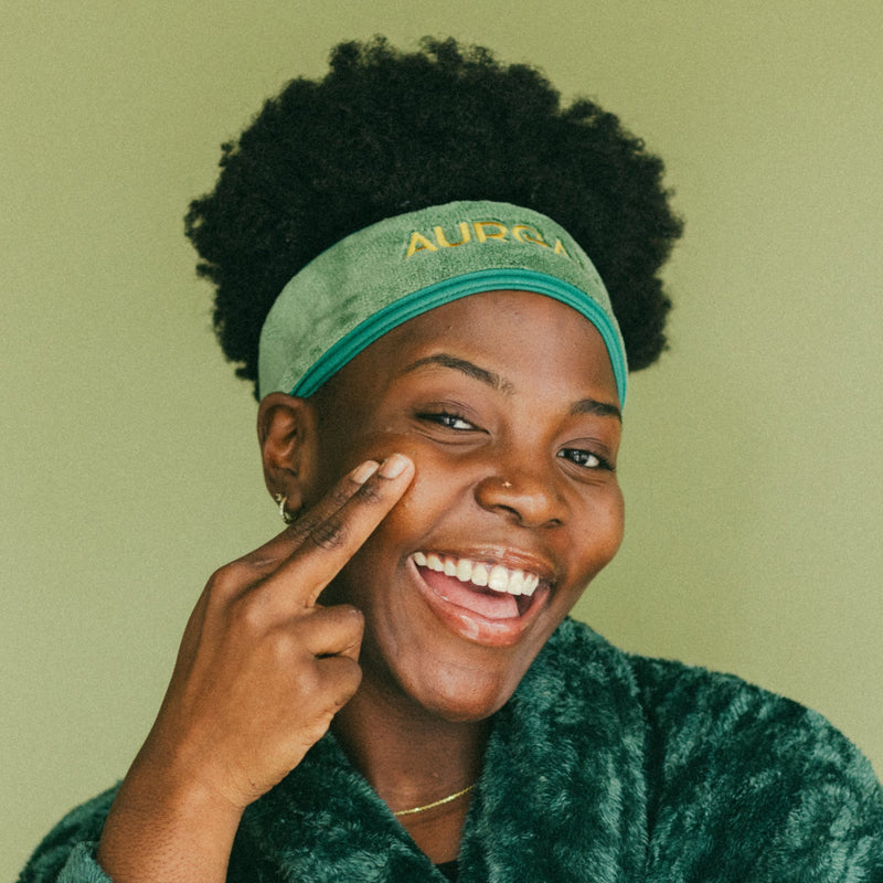 Sarah Houston, founder of Aurganics Skincare for melanated skin by melanated skin