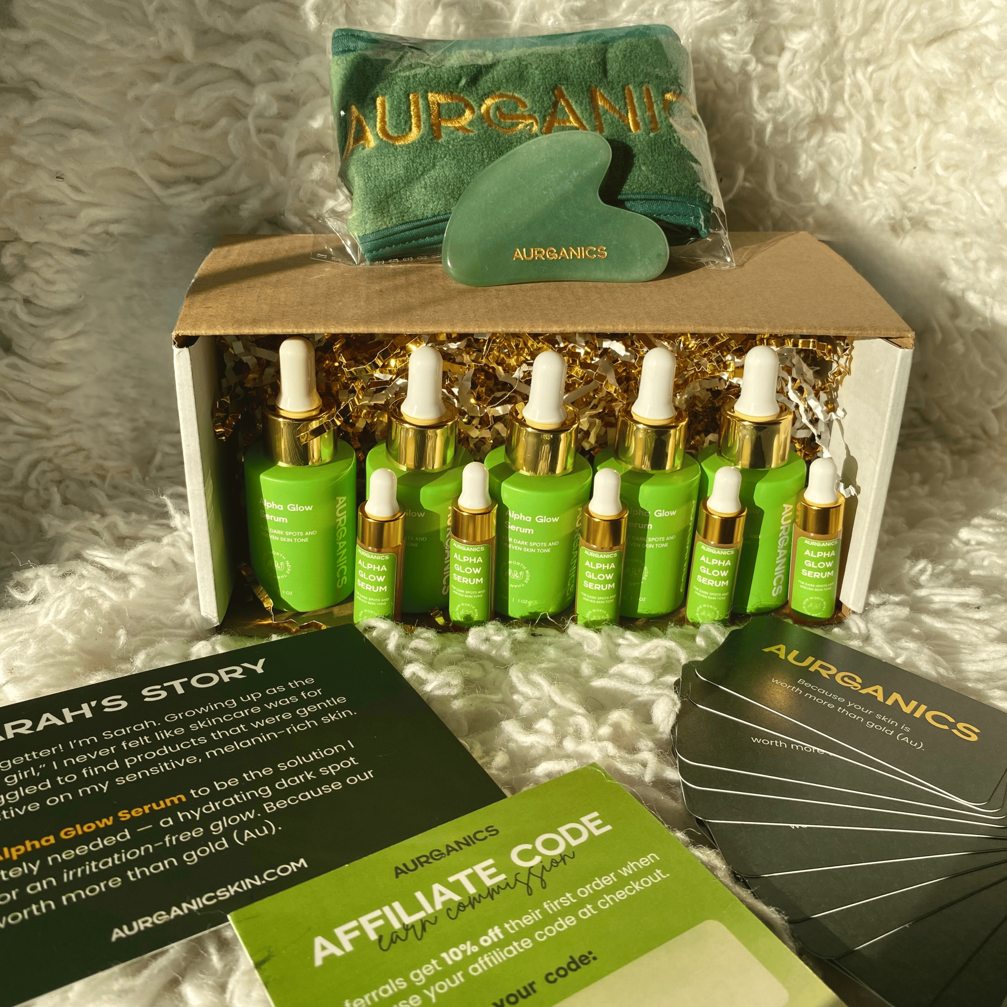 Spa Glow Starter Kit Aurganics  Aurganics Skincare for melanated glowgetters with sensitive skin