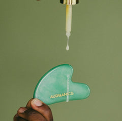 Aurganics Jade Guasha Stone Aurganics Skincare for melanated glowgetters with sensitive skin